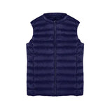 2024 Women's Light Down Vest Women's Vest Korean Version Sleeveless Round Collar Down Jacket Women's Plus Size Women's Jacket-Outfit