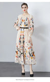 Fongt New Women's Dress Dress Oversized Dress Print 100 Folds T-Shirt With T-Shirt Holiday Casual Dress