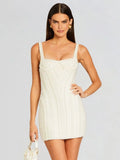 High-End Women's New Sexy Nail Bead Sling Bag Hip Dress Skirt Short Dress Dress Dress Dress