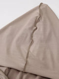 Seam Detail Hooded Maxi Dress-Outfit