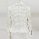 Fongt Star Fashion Tuxedo Side Rough Flowers In Autumn And Winter 2025
