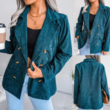 Jacket Sexy V Neck Small Suit Jacket Autumn New Women blazer Slim Solid Color Long Sleeves Coat Elegant Office Lady