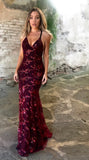 Temperament Commute Sexy V-neck Sequined Suspender