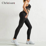 Sexy Gym Tracksuit Women Leopard Printed Skinny Fitness Two Piece Set Outfits Running Training Workout