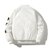 and winter thick embroidery trendy men jackets baseball uniforms couples bomber jackets casual loose jackets-Outfit