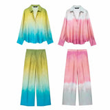 New Tie-Dye Printed Shirt 8339211 Casual Pants 8200202-Outfit