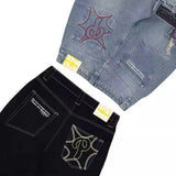 Street Pants Baggy Casual Jeans Men's Retro Hip-Hop Trend Is High-Outfit
