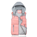 2024 Autumn And Winter Cotton Horse Clip Korean Version Large Size Vest Female Vest Short Thermal Vest-Outfit