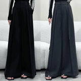 Fongt High-Rise High-Waisted Broad-Legged Casual Pants Women Autumn New Loose-Fitting Thin Trousers