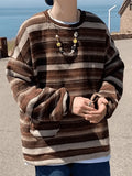 Men's Pocket Striped Knit Sweater-Outfit