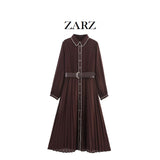 Fongt Homemade New Women's Oceaniang Belt Folded Fantish Dress 4387225