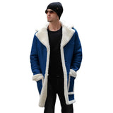 Fongt 2025 New Fur One Men's Coat Burst Single Thick Coat Imitation Leather Velvet