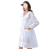 Female 2024 New Coat Long Ultraviolet Breathable Korean Large Size Sun Clothing Summer Thin-Outfit