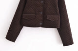 Brown Quilted Overshirt-Outfit