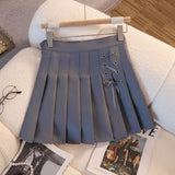 Fongt 100-Fold Skirt Women's New Dress With White Half-Dress Korean Version Of The College Style Skirt A Skirt