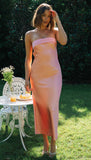 Summer Solid Color Elastic Backless Knitted