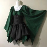 Halloween Costume for Women 2023 Bat Vampire Witches Kimetsu No Yaiba Deguisements Sexy Lace Up Love Live Cosplay Costumes-Outfit