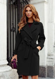 Women's Thick Warm Jacket Wool Blends Solid Long Sleeve Slim Overcoat Elegant Korean Loose Windbreaker Winter Coats