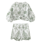 Jacket 2731267 Embroidered Shorts 2731299 Set-Outfit