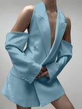 Fongt New Shoulder-Bubble Bead Sleeve Fashion Suit Coat Women's Clothing