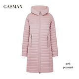 2022 new Women's spring jacket long thin cotton zipper hooded fashion parka coat women lightweight autumn jackets