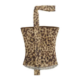 Fongt Summer New Women's Animal Patterned Mesh Tsets + Half-Dress Two Sets