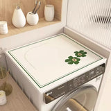Fongt Automatic Drum Washing Machine Dust Leather Cover Microwave Oven Refrigerator Waterproof Cover Bedside Table Cover Towel-Outfit