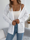 Fongt Early Autumn Casual Hollow Lantern Long-Sleeved Sleeve Sweater Long Coat Women's Clothing
