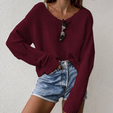 Fongt Autumn And Winter Explosion Hot Loose Big Shoulder Knitted Knitted Knitted Women's Clothing