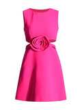 Fashion French Dress Women 2025 Spring New Temperament Flowers Splicing Sexy Style High-End Short