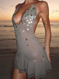 Dress Woman 2025 Summer New Sexy Hottie Luang's Back-To-Back Shenli Beach Style