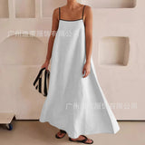 Fongt Bump Cotton Leprosy Sling Dress 2025 Spring And Summer New
