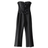 Spring Bow Strapless Jumpsuit 2828536-Outfit