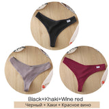 Cotton G-string Panties Women's Underwear Sexy Panties Female Underpants Thong Women Solid Color Pantys Lingerie
