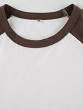 Crew Neck Raglan Sleeve Tee-Outfit