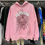 Fongt 2025 Spoder Spider Web Print Hooded Hooded Hooded Hooded Casual Loose New