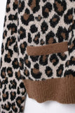 Leopard Print O-Neck Cardigan-Outfit