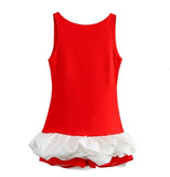 Fongt Women's Clothing Explosion Fashion White Sleeveless Short-Sleeved Long-Sleeved Dress