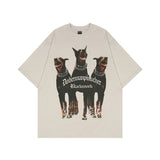 Doberman Dogs Street T-shirt-Outfit