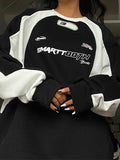 Hop Oversize Raglan Sweatshirt with
