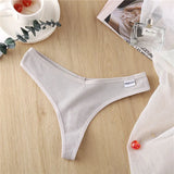 Cotton Feamle Underwear Sexy Panties Women Panties Low Waist Thong Underpants 6 Solid Color Pantys Intimates