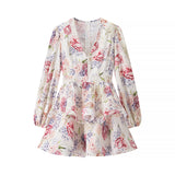 Fongt Women's Clothing 2025 Summer New Hanging Neck With Flower Dress