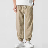 Fongt Workwear Men's Loose Trousers 2025 Spring And Summer Fashion Nine-Point Halen Pants Fashion Men's Casual Pants
