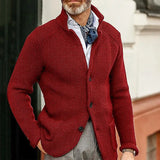 Fongt New Sweater Men's Casual Long Sleeve Solid Color Knit Sweater Men's