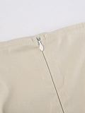 Vintage Pocket Long Cargo Skirt-Outfit