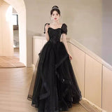 Fongt Evening Dress Dress 2025 New Banquet Temperament Long-Term Luxury Minit Dinner Hosts Walk Show Evening Dress