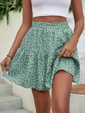 Floral High Waist Mini