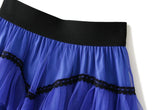 Solid Tulle Layered Maxi Skirt-Outfit