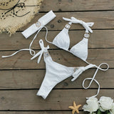 Three-Point Strap Bikini Split Swimsuit Woman 2025 New Multi-Color Bikini