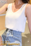 Women Shirt Chiffon Tank Tops Female Sleeveless Shirts Tops Woman White Pullover Blouse 2023 Fashio Woman Basic